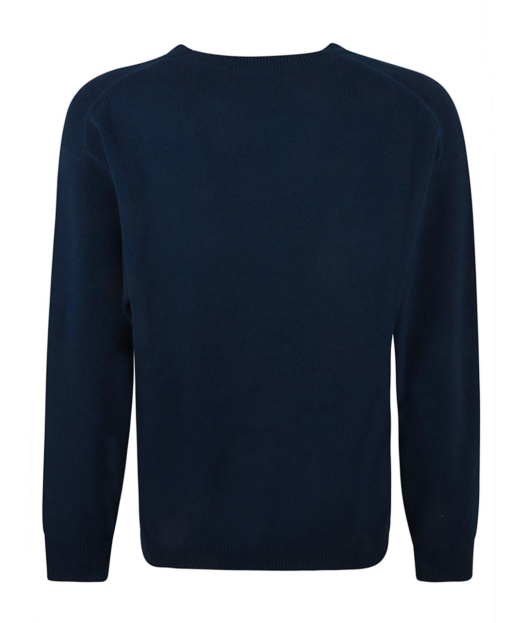 KENZO Синий шерстяной джемпер / свитер, фото 3