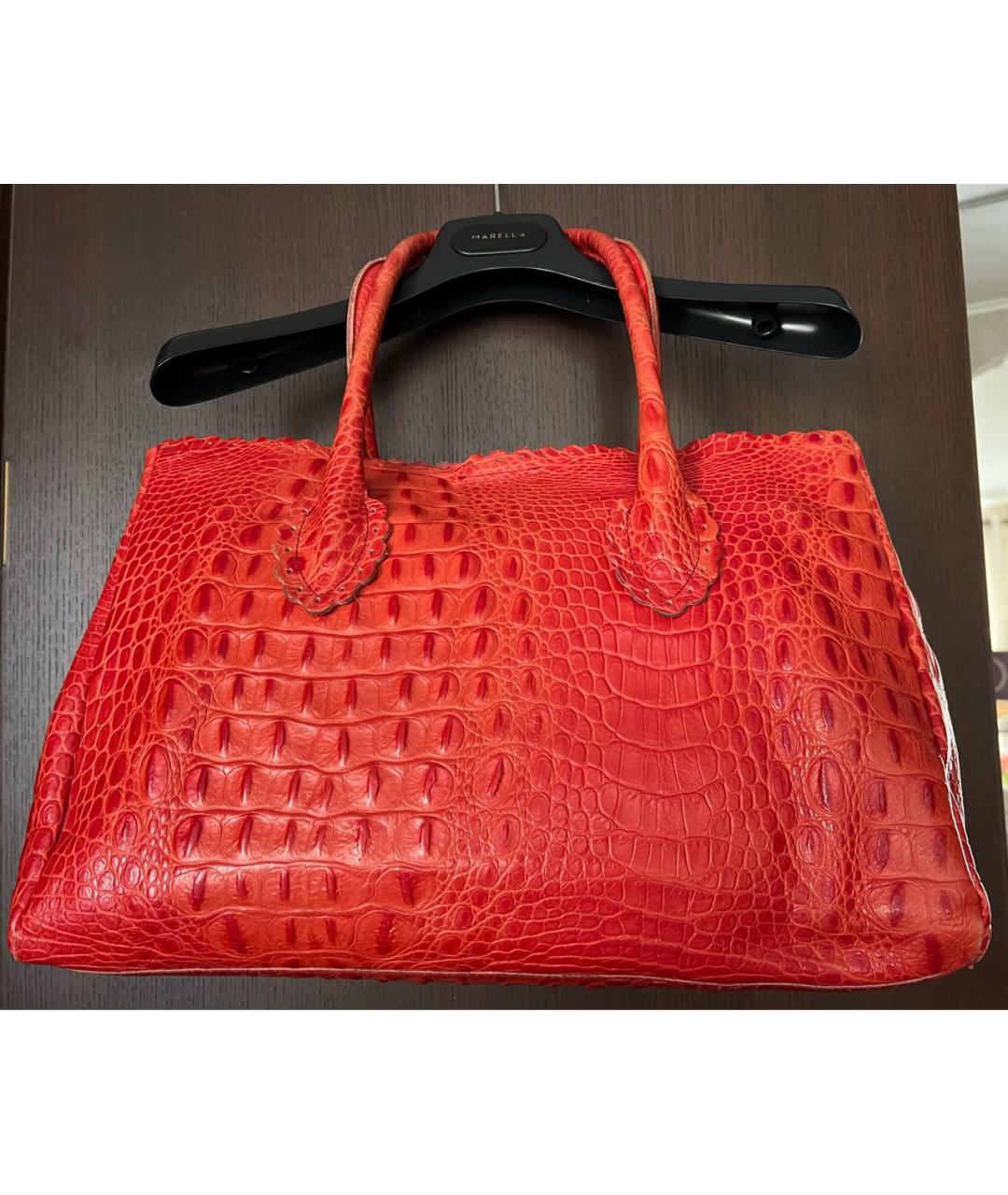 FURLA Красная кожаная сумка тоут, фото 3