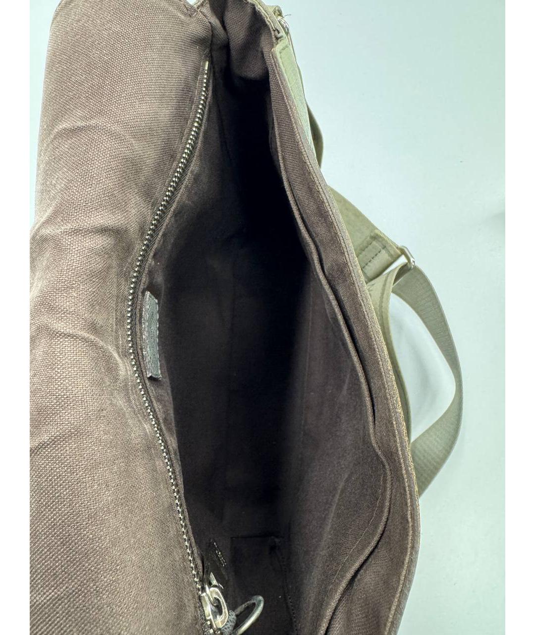 LOUIS VUITTON Зеленая кожаная сумка на плечо, фото 7