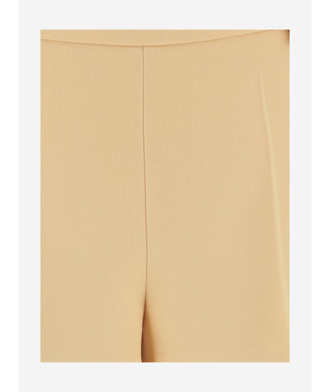 GUCCI Желтые шерстяные шорты, фото 3