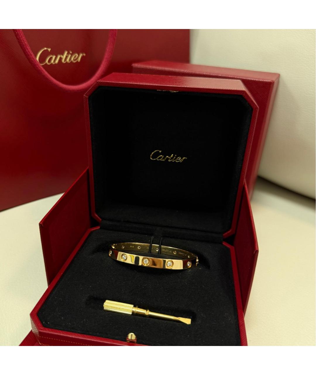 CARTIER Золотой браслет из желтого золота, фото 2