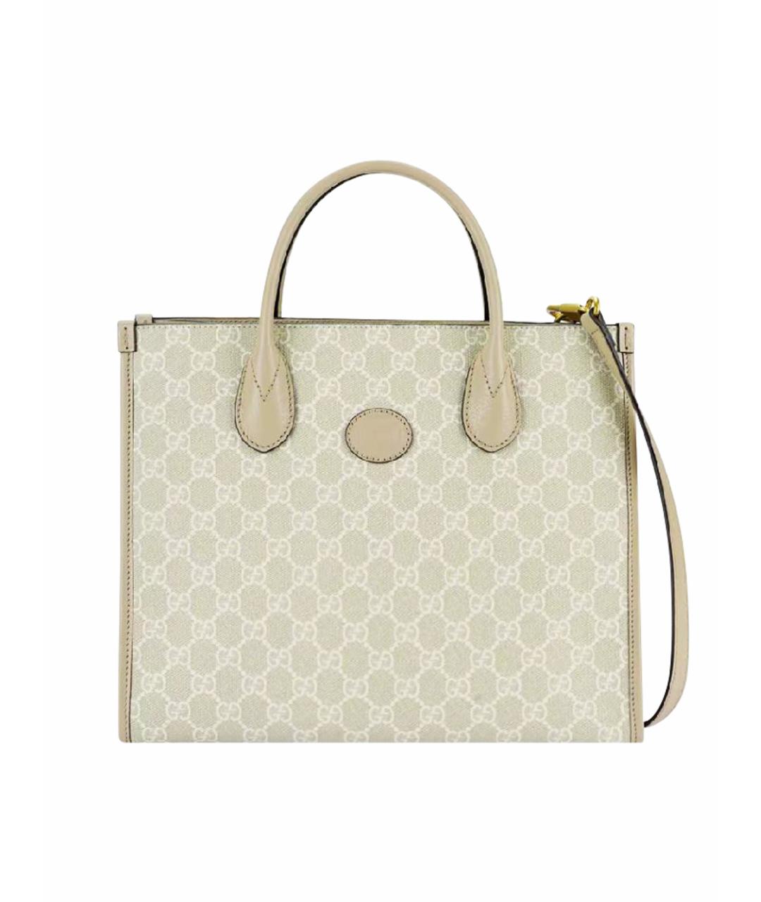 GUCCI Бежевая сумка тоут, фото 1