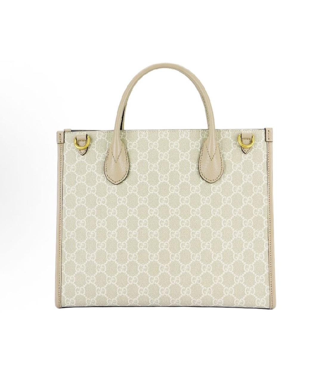 GUCCI Бежевая сумка тоут, фото 3