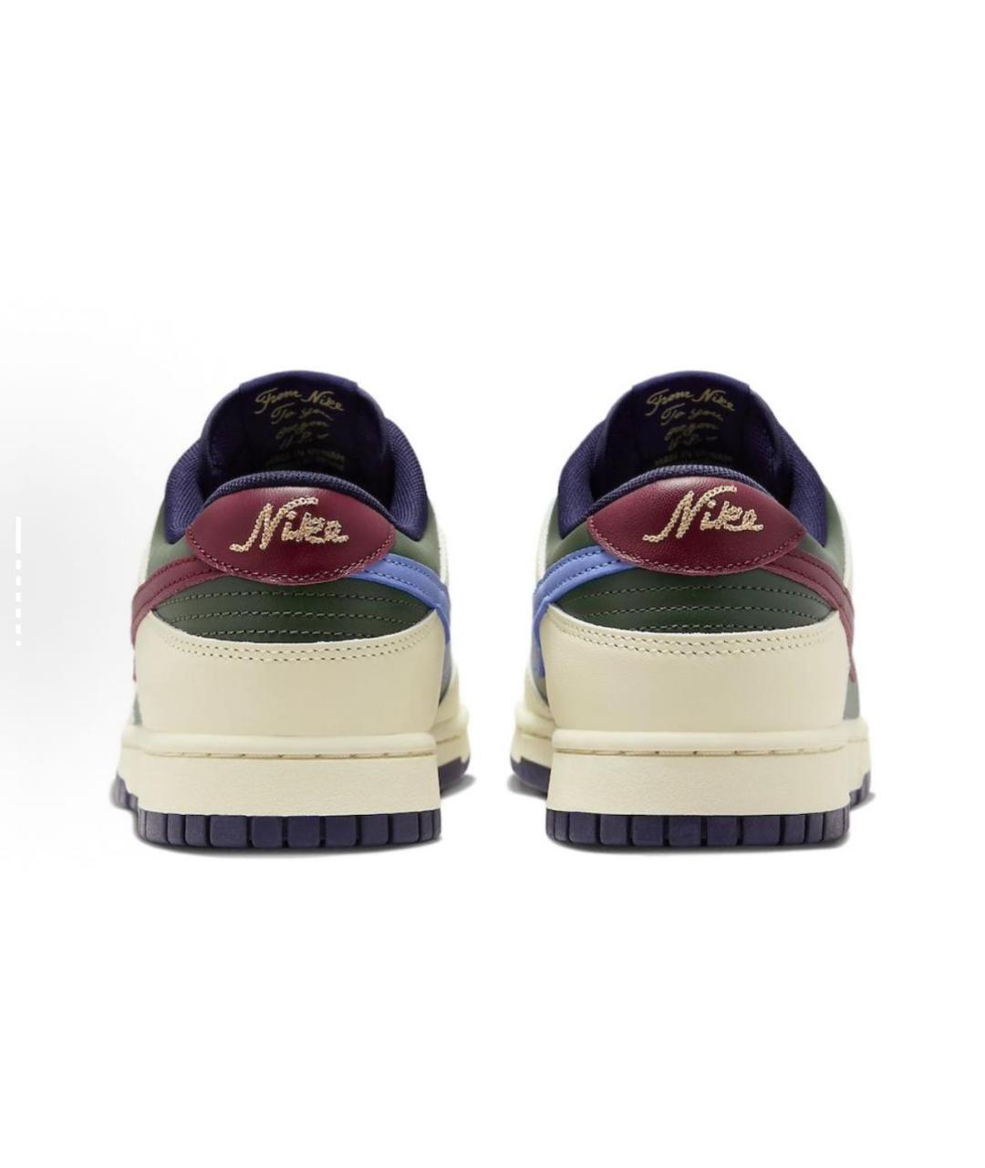 NIKE Мульти кожаные низкие кроссовки / кеды, фото 4