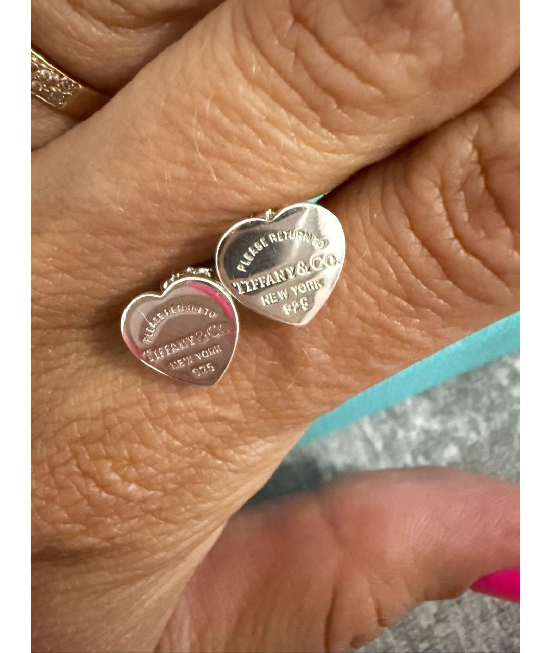 TIFFANY&CO Серебряные серебряные серьги, фото 3