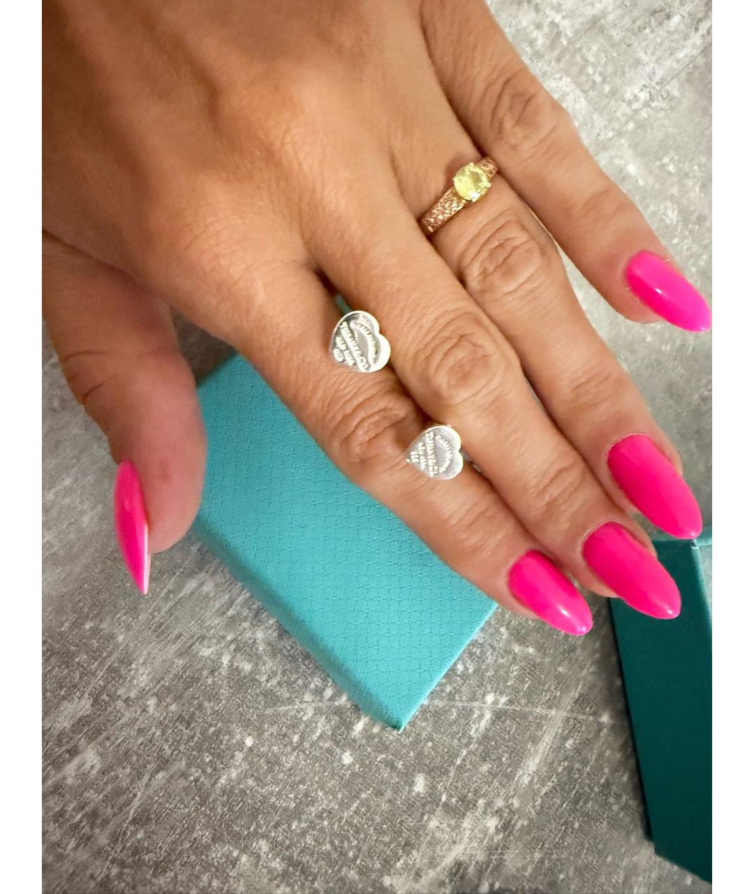 TIFFANY&CO Серебряные серебряные серьги, фото 2