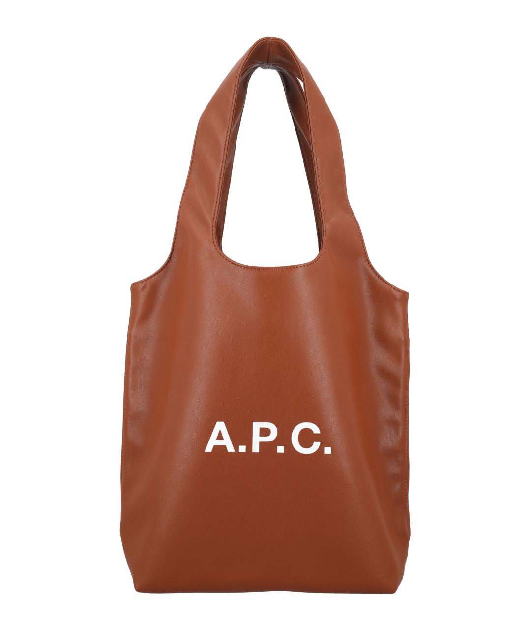 A.P.C. Коричневая сумка тоут, фото 1