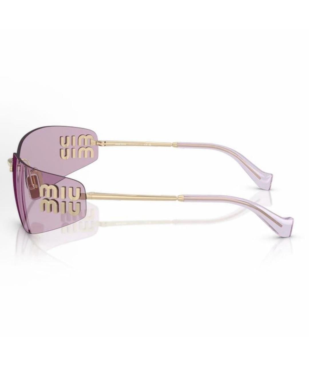 MIU MIU Розовые солнцезащитные очки, фото 3