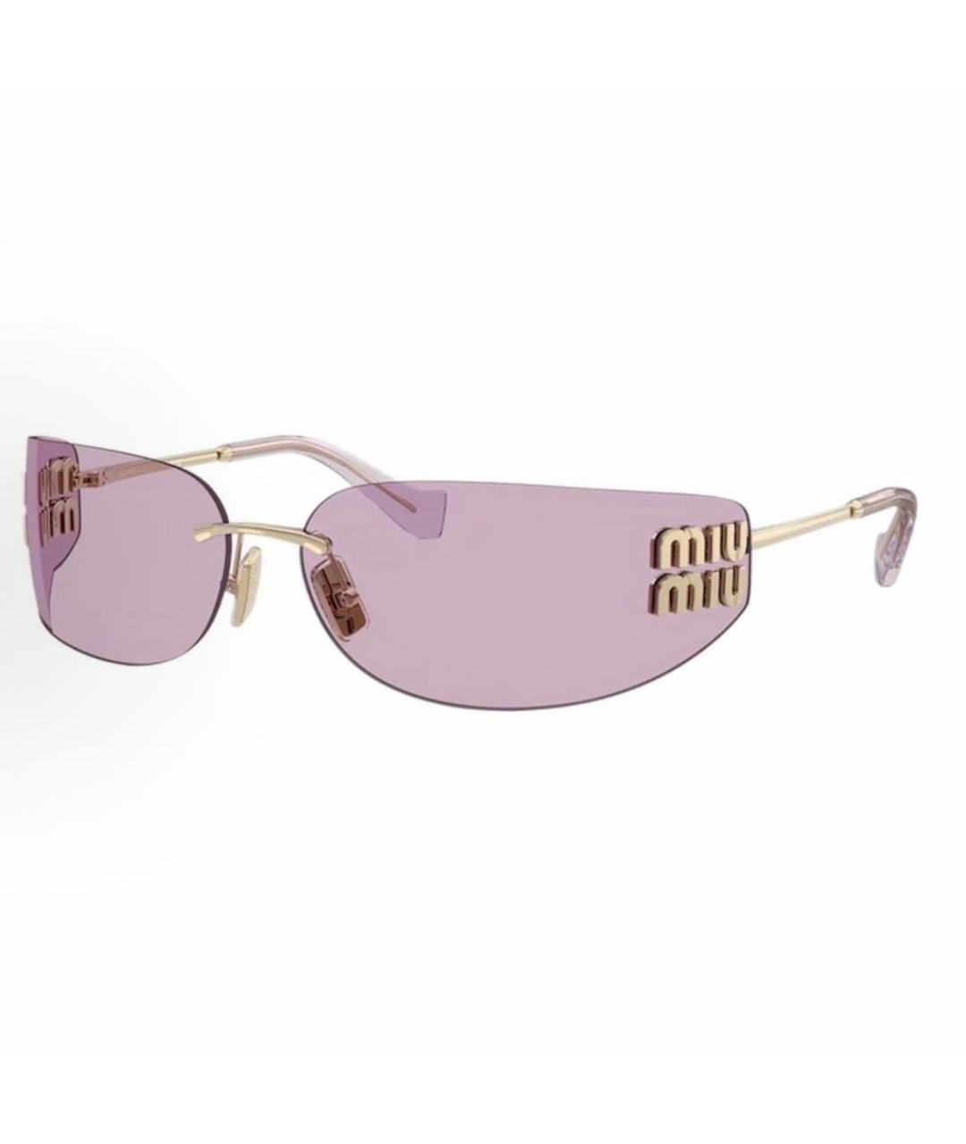 MIU MIU Розовые солнцезащитные очки, фото 1