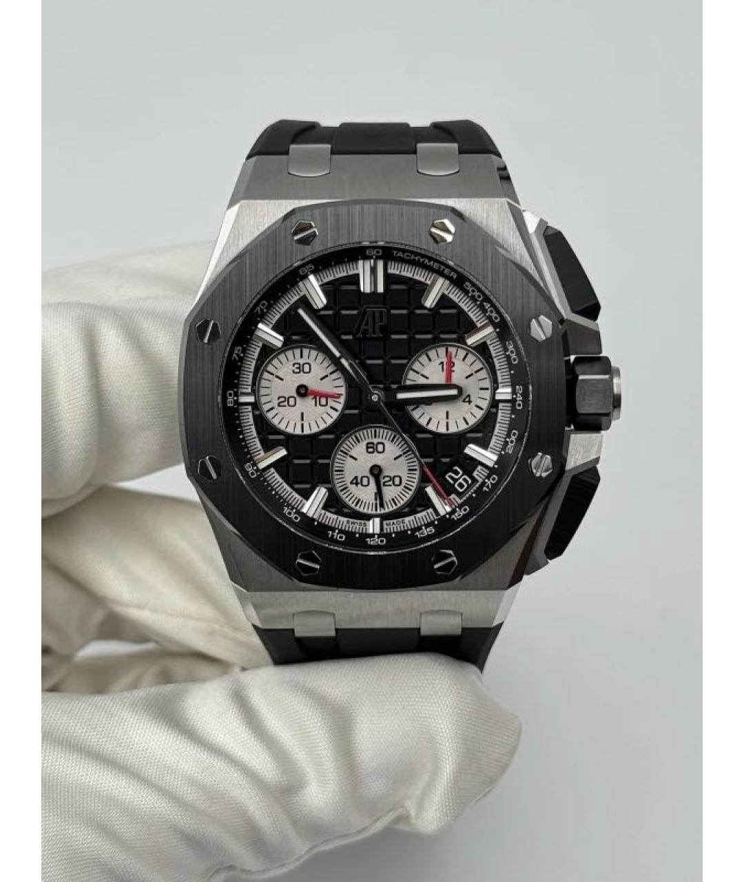 Audemars Piguet Черные часы из белого золота, фото 5