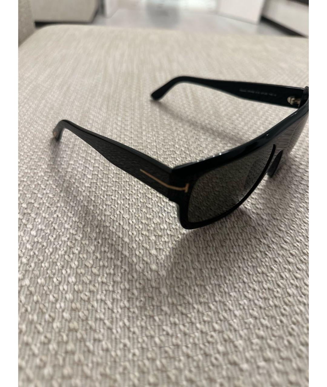 TOM FORD Черные пластиковые солнцезащитные очки, фото 3