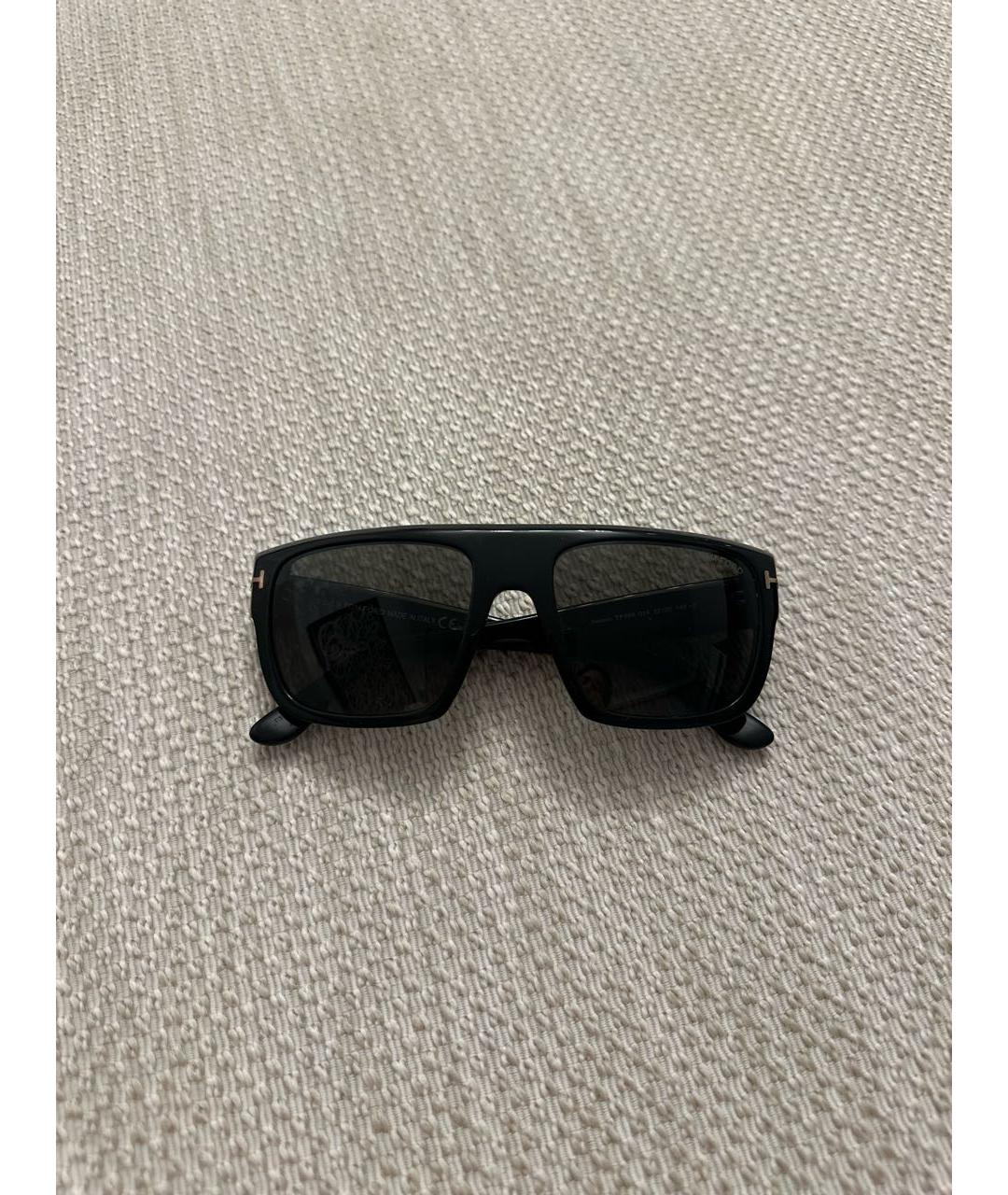 TOM FORD Черные пластиковые солнцезащитные очки, фото 8