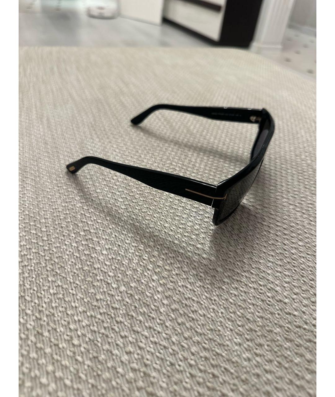 TOM FORD Черные пластиковые солнцезащитные очки, фото 2