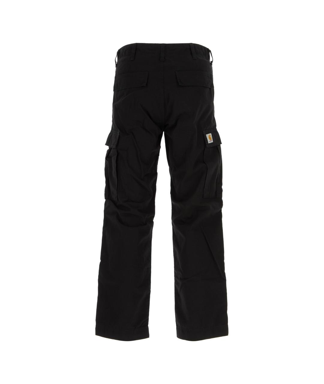 CARHARTT WIP Черные хлопковые повседневные брюки, фото 2