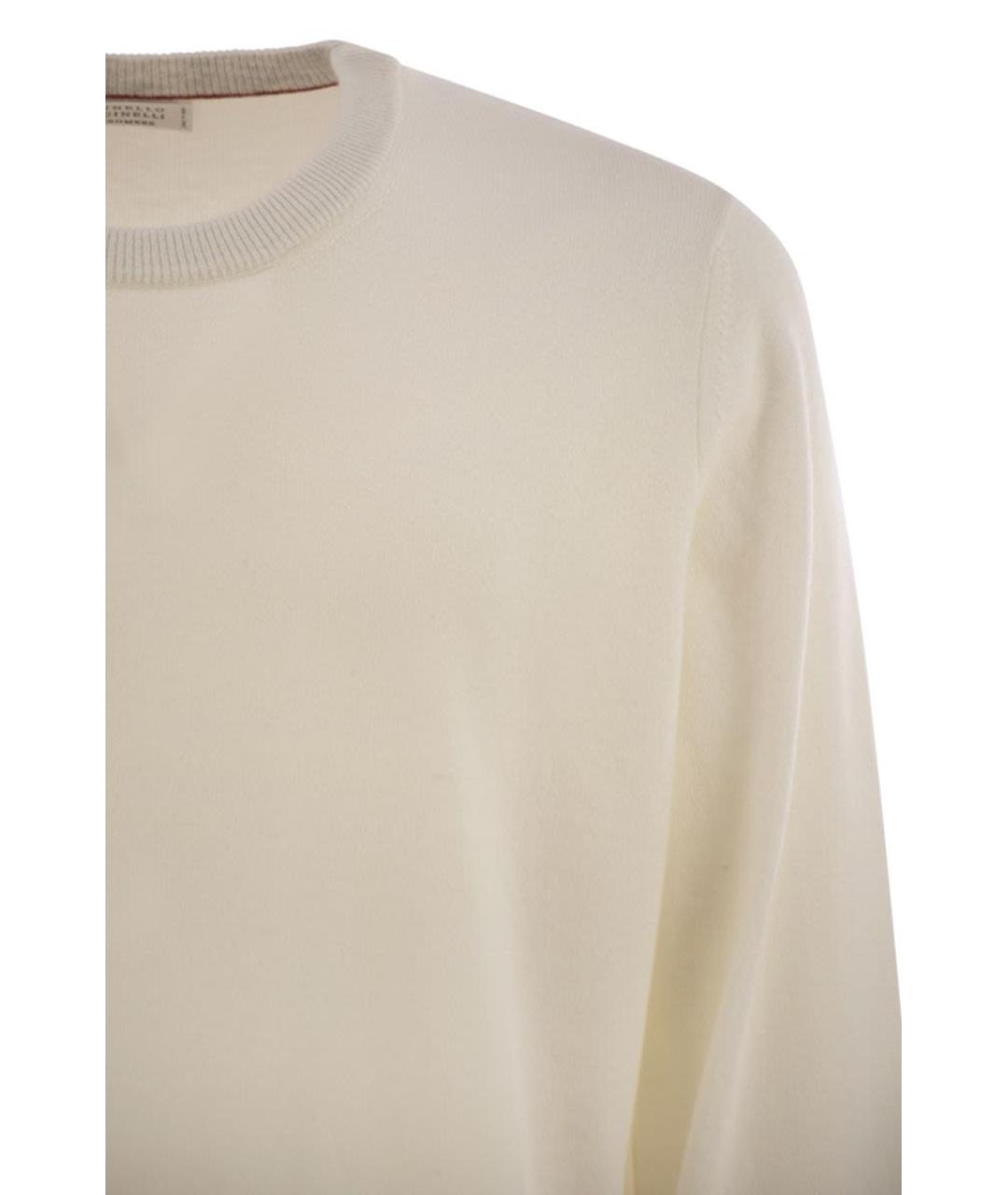 BRUNELLO CUCINELLI Бежевый кашемировый джемпер / свитер, фото 4