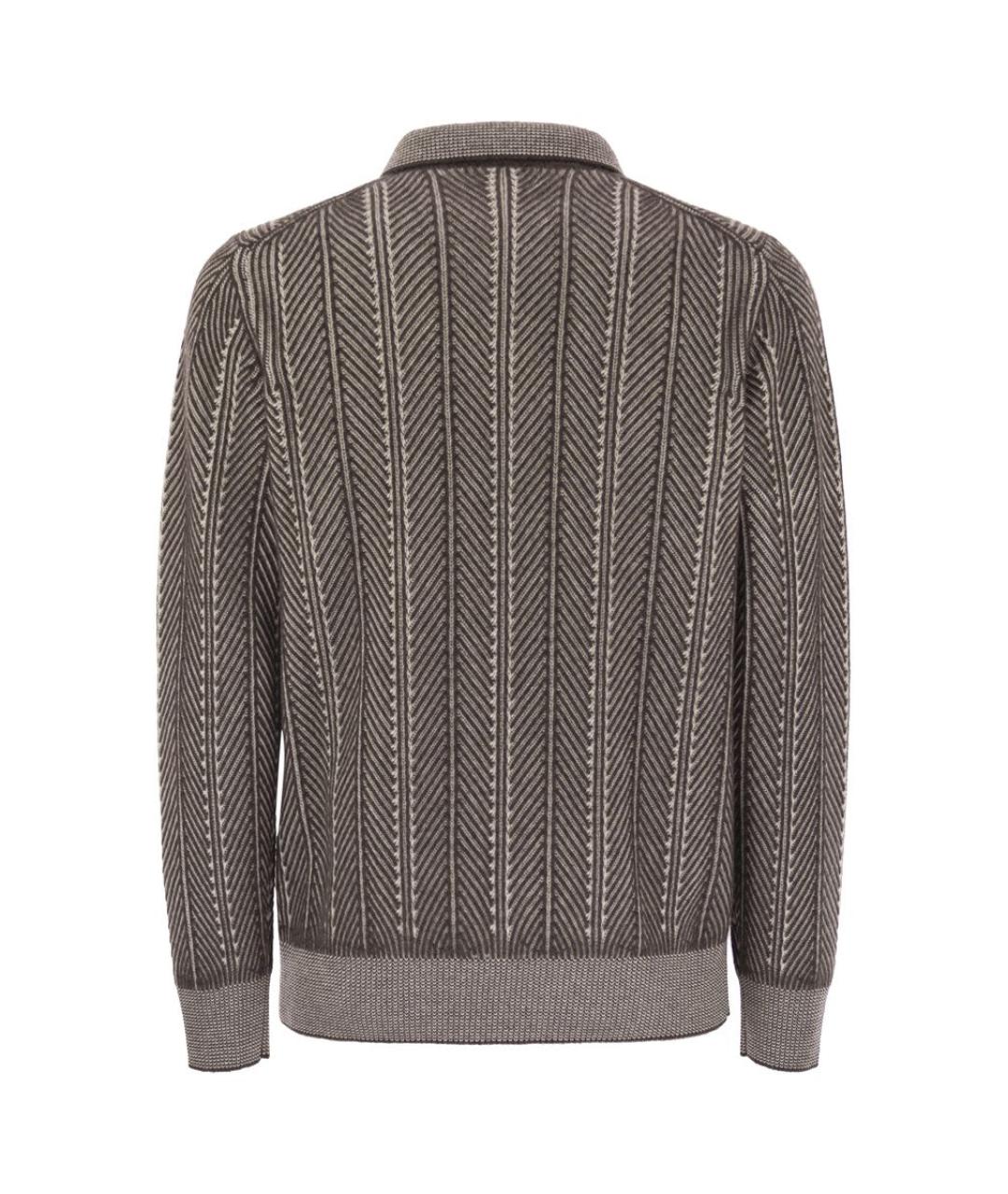 BRUNELLO CUCINELLI Серый кашемировый джемпер / свитер, фото 2