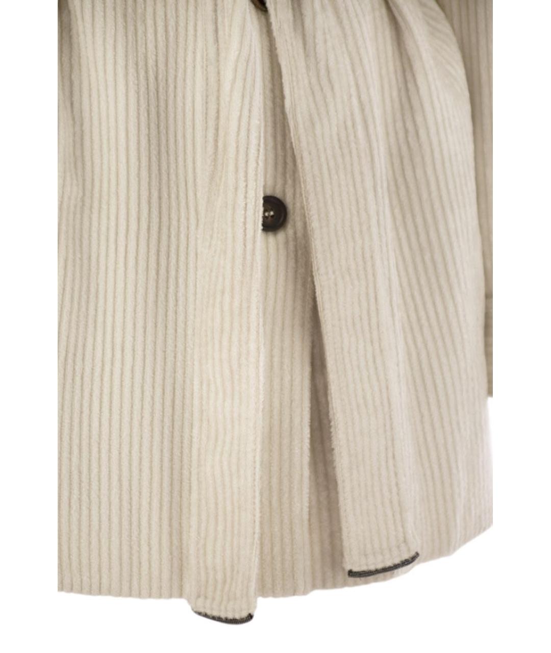 BRUNELLO CUCINELLI Бежевая вискозная куртка, фото 4