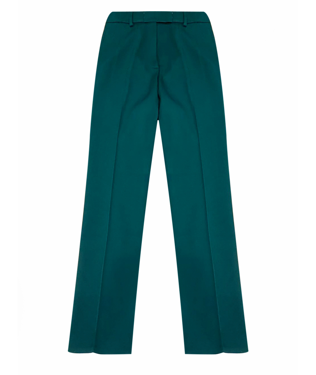 CALVIN KLEIN 205W39NYC Зеленые шерстяные прямые брюки, фото 1