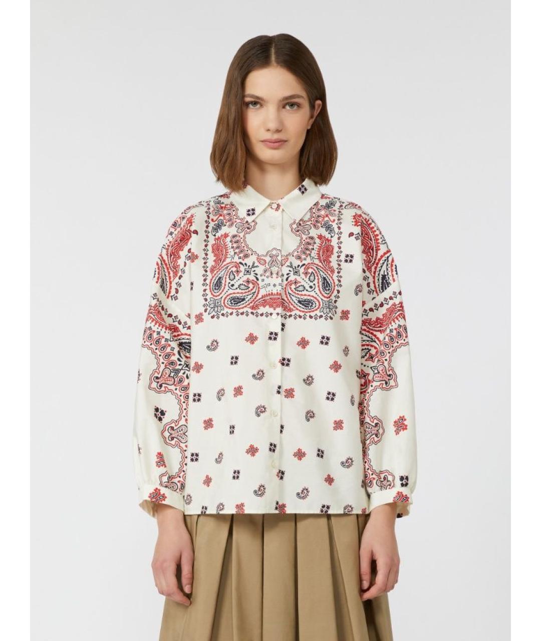 WEEKEND MAX MARA Мульти хлопковая рубашка, фото 2