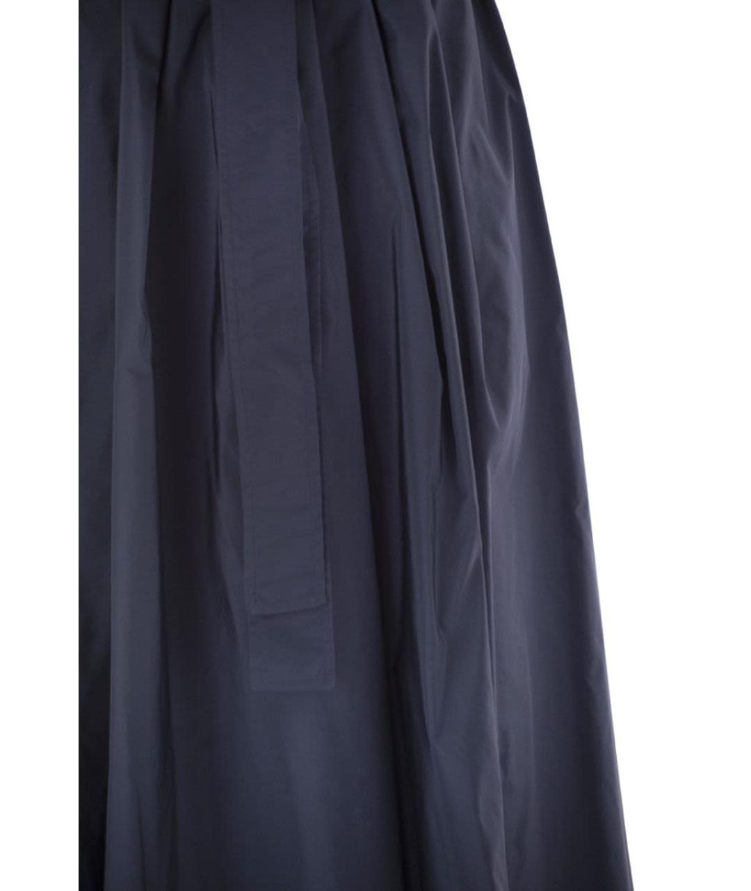 WEEKEND MAX MARA Синяя полиэстеровая юбка миди, фото 4
