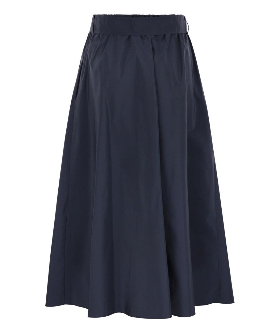 WEEKEND MAX MARA Синяя полиэстеровая юбка миди, фото 2