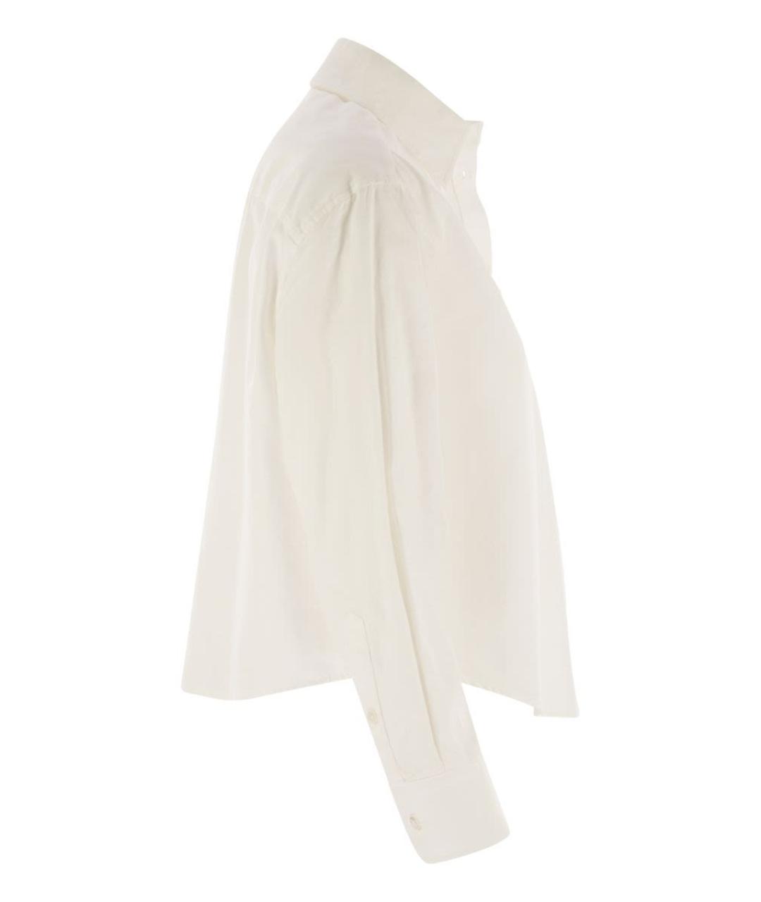 WEEKEND MAX MARA Бежевая хлопковая рубашка, фото 3
