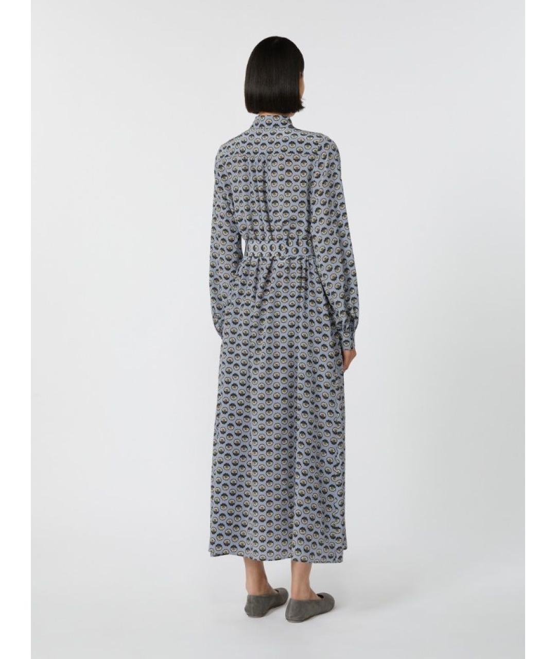 WEEKEND MAX MARA Мульти шелковое повседневное платье, фото 3