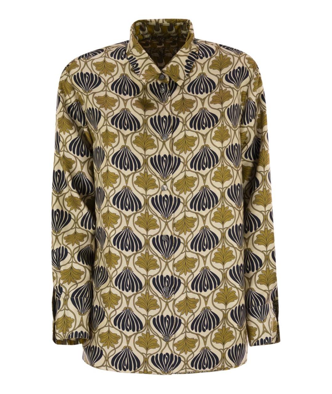 'S MAX MARA Мульти шелковая рубашка, фото 5
