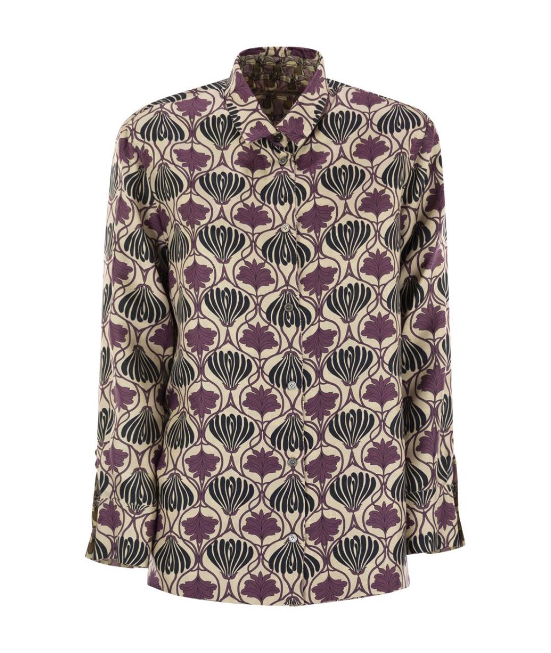 'S MAX MARA Мульти шелковая рубашка, фото 5