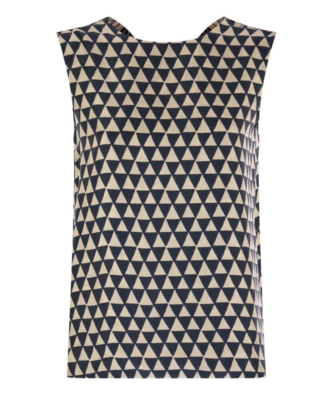 'S MAX MARA Мульти шелковая майка, фото 5