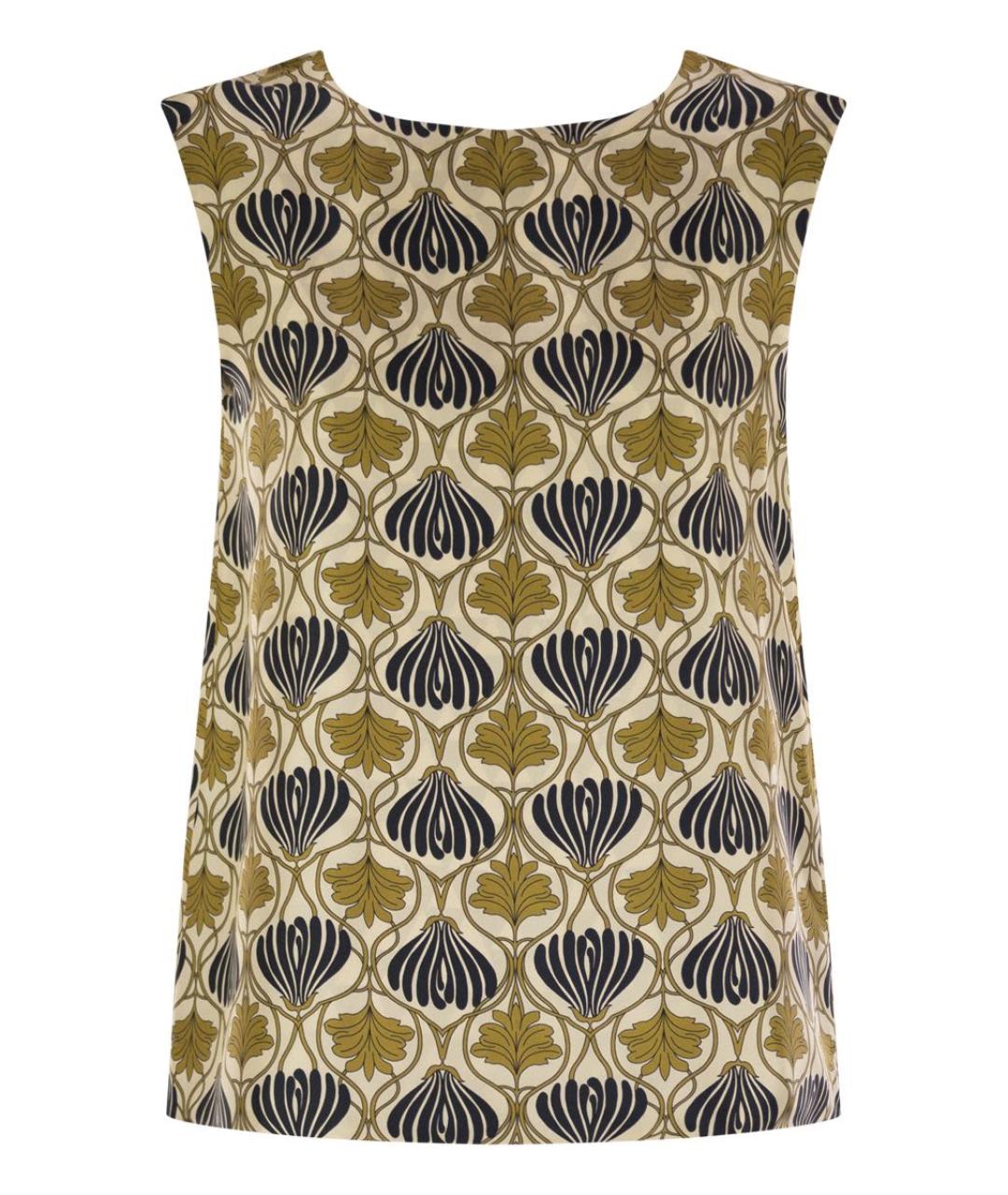 'S MAX MARA Мульти шелковая майка, фото 1