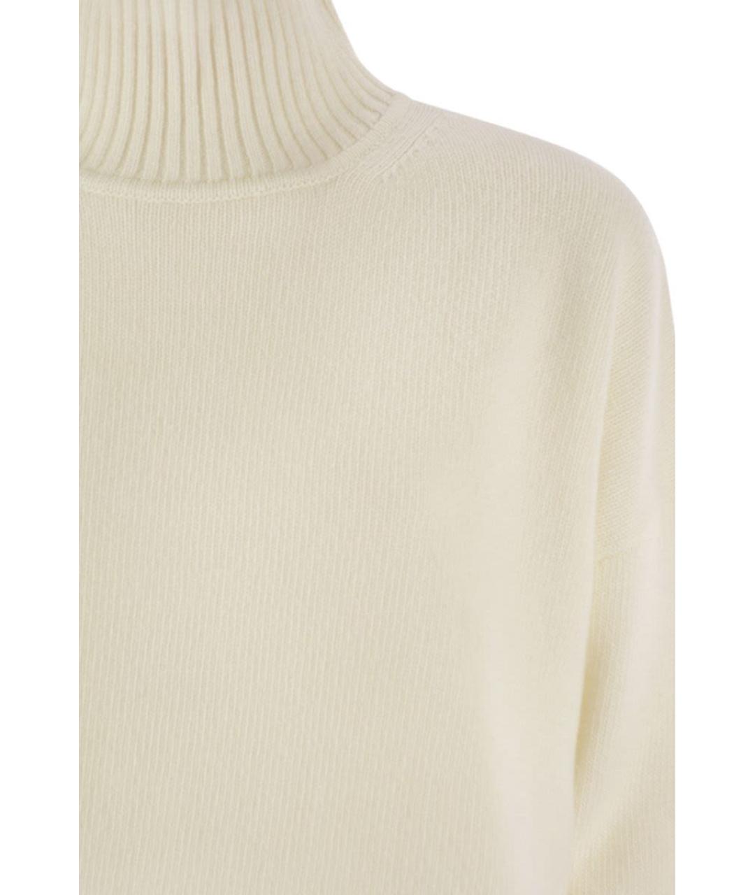 WEEKEND MAX MARA Бежевая шерстяная водолазка, фото 4