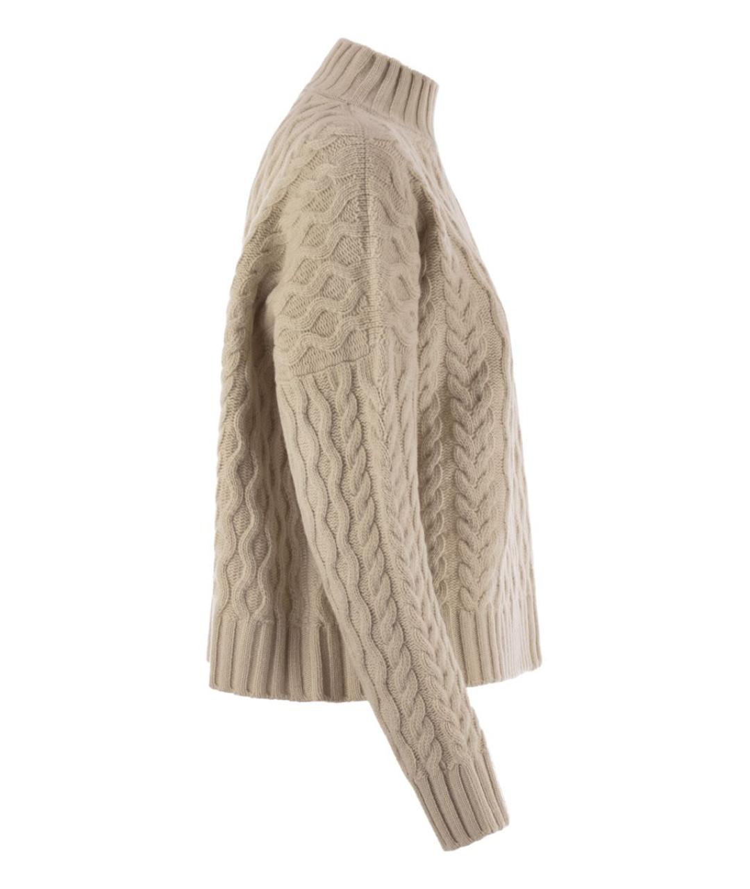 WEEKEND MAX MARA Бежевая шерстяная водолазка, фото 3