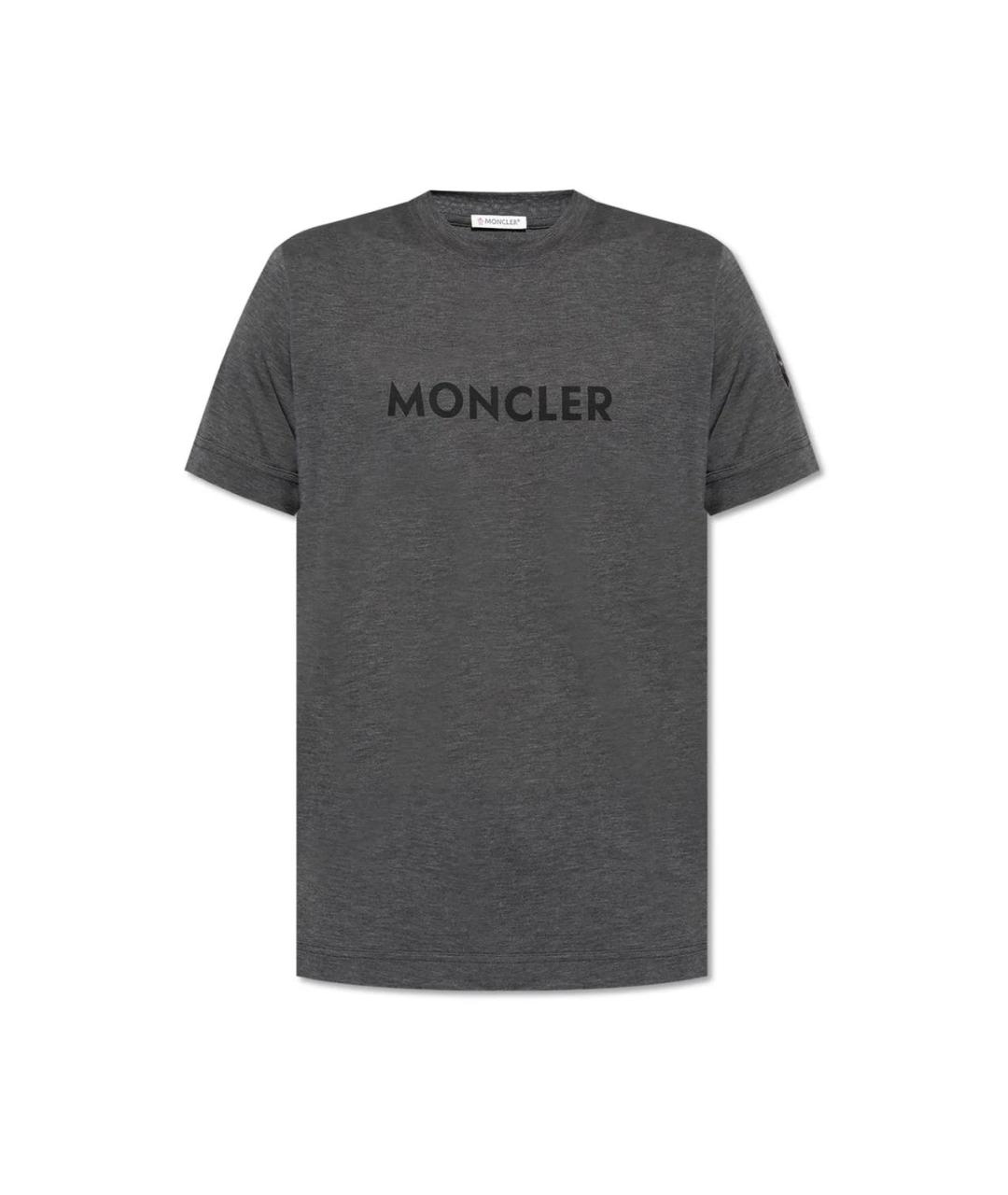 MONCLER Антрацитовая футболка, фото 1