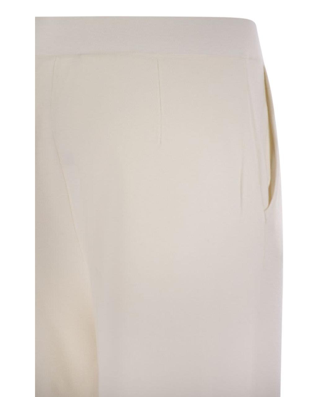 MAX MARA Белые прямые брюки, фото 4