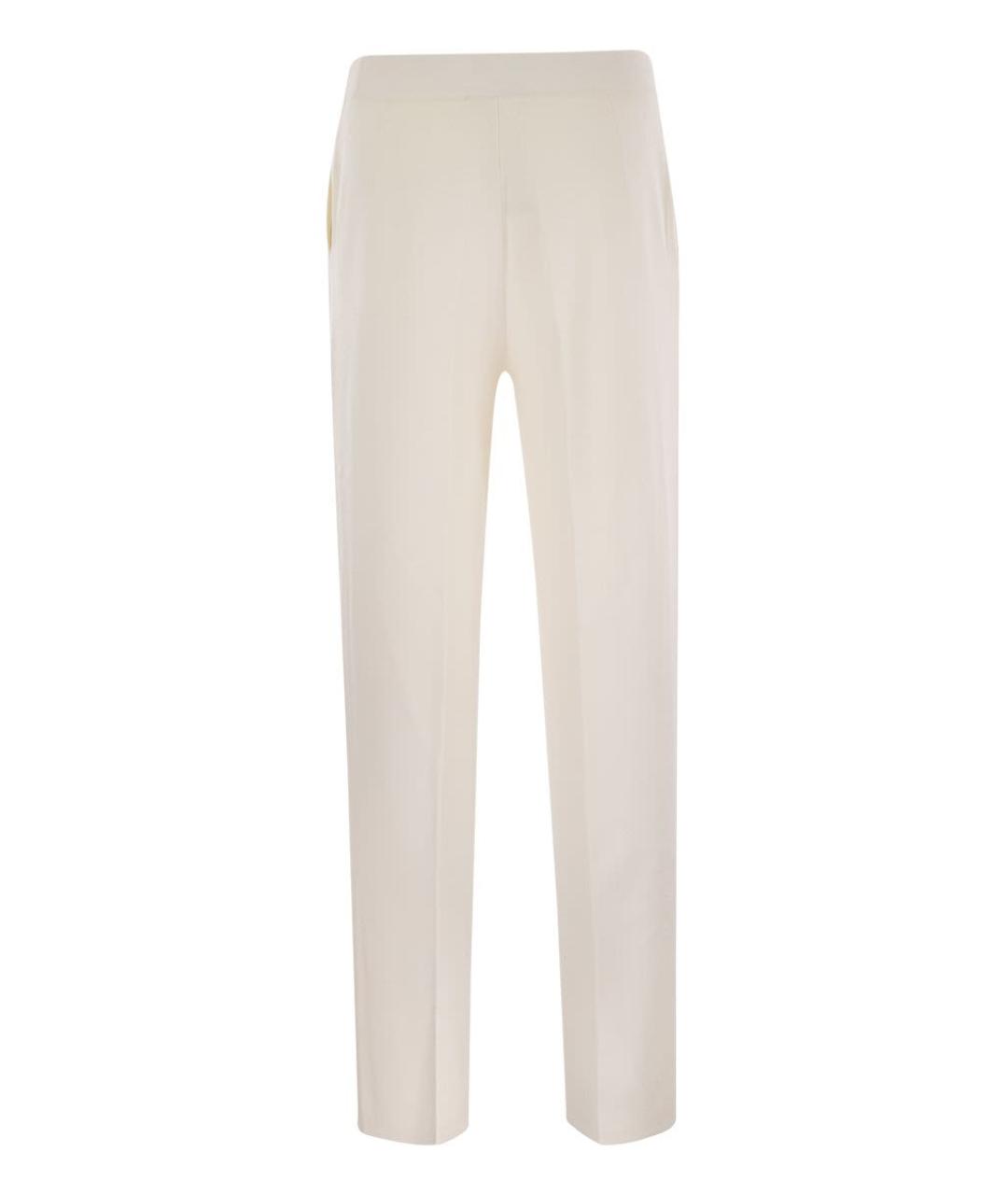 MAX MARA Белые прямые брюки, фото 2