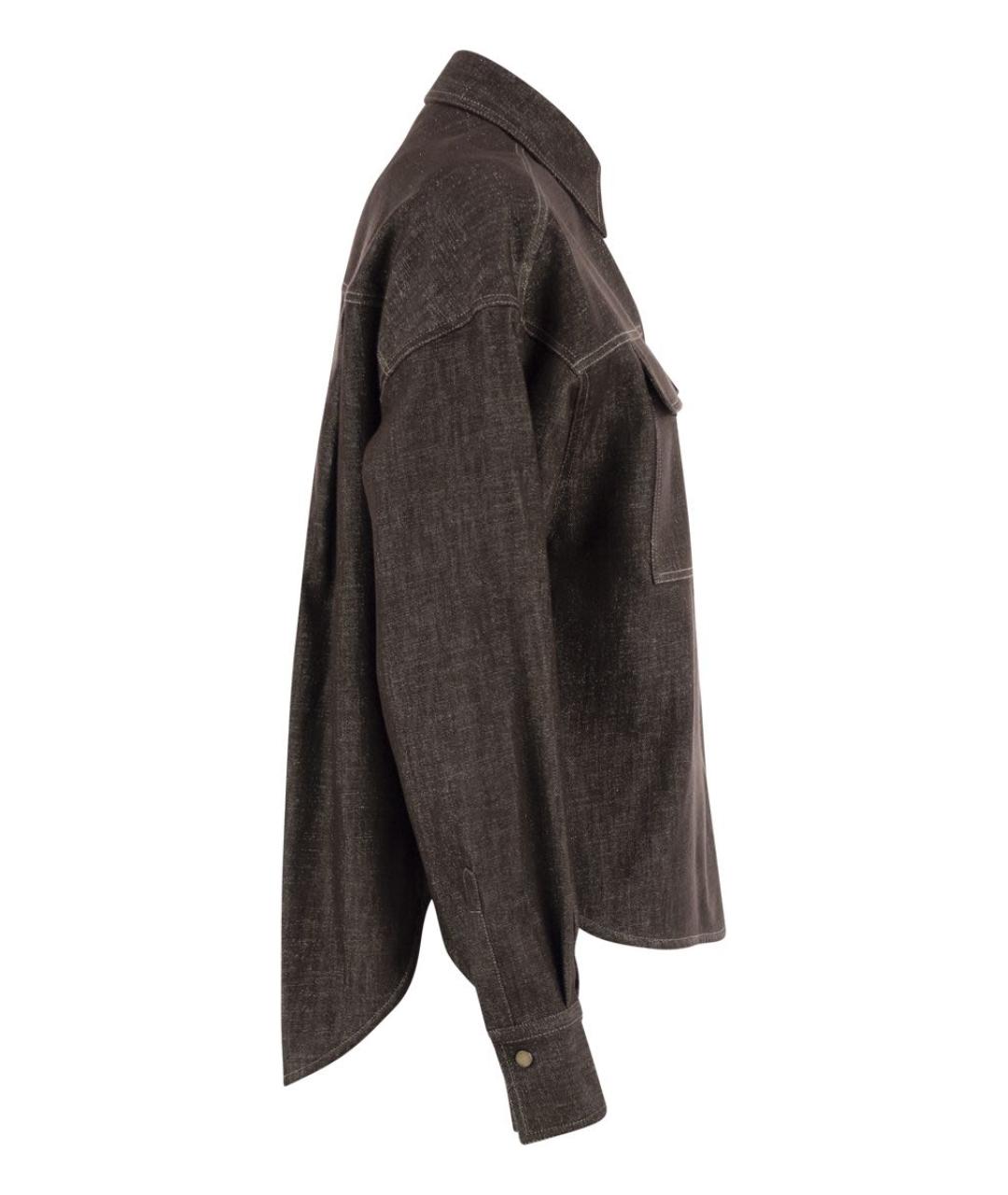 BRUNELLO CUCINELLI Коричневая хлопковая куртка, фото 3