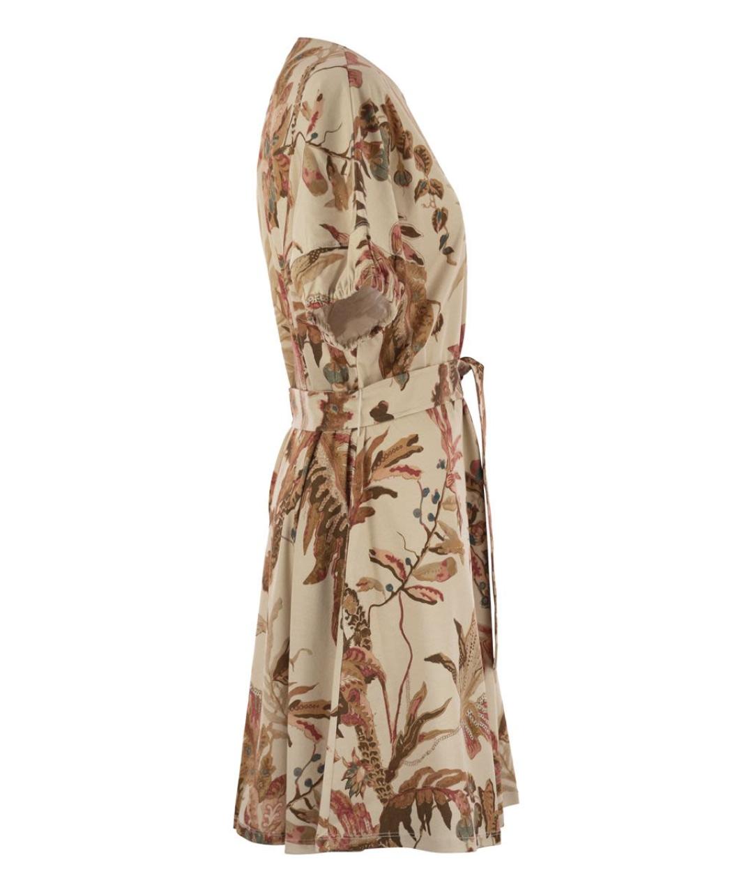WEEKEND MAX MARA Мульти хлопковое повседневное платье, фото 3