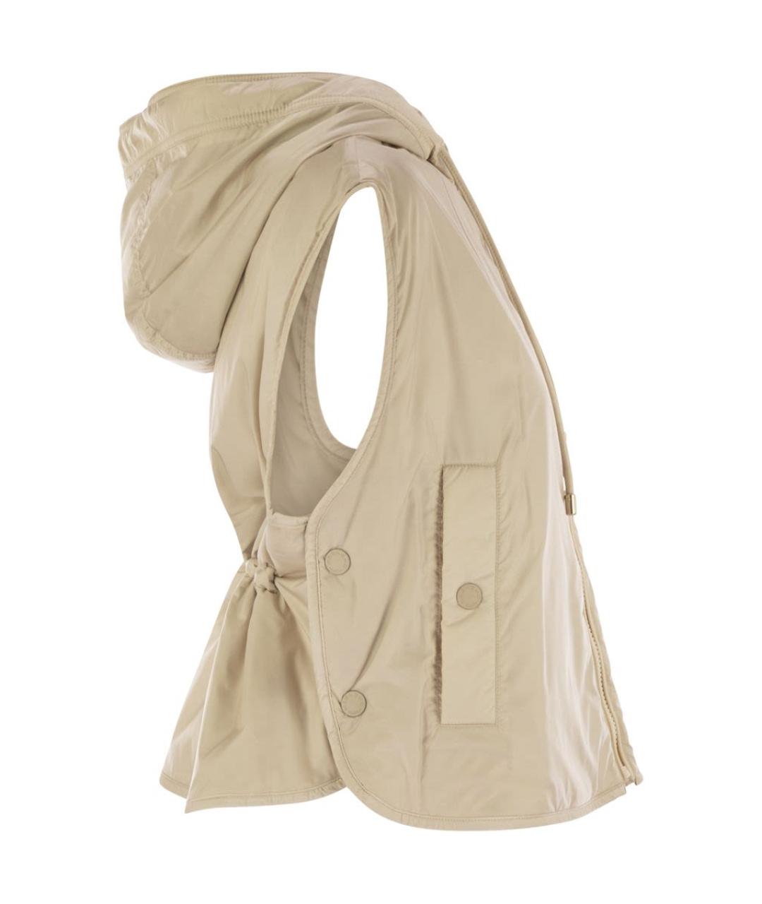 WEEKEND MAX MARA Антрацитовый полиэстеровый жилет, фото 3