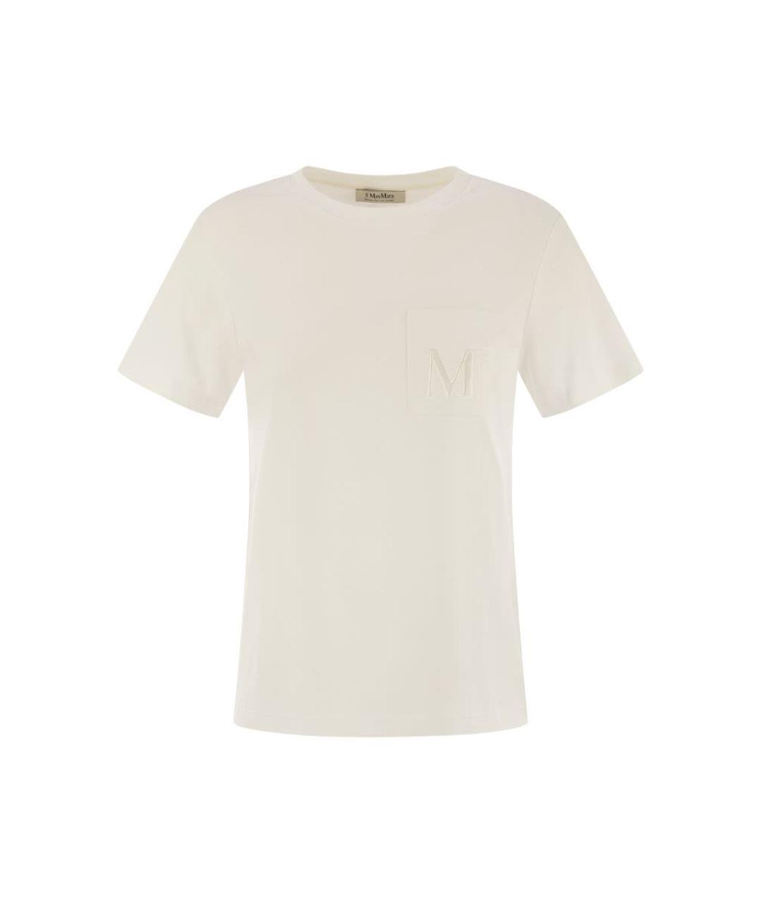 'S MAX MARA Бежевая хлопковая футболка, фото 1