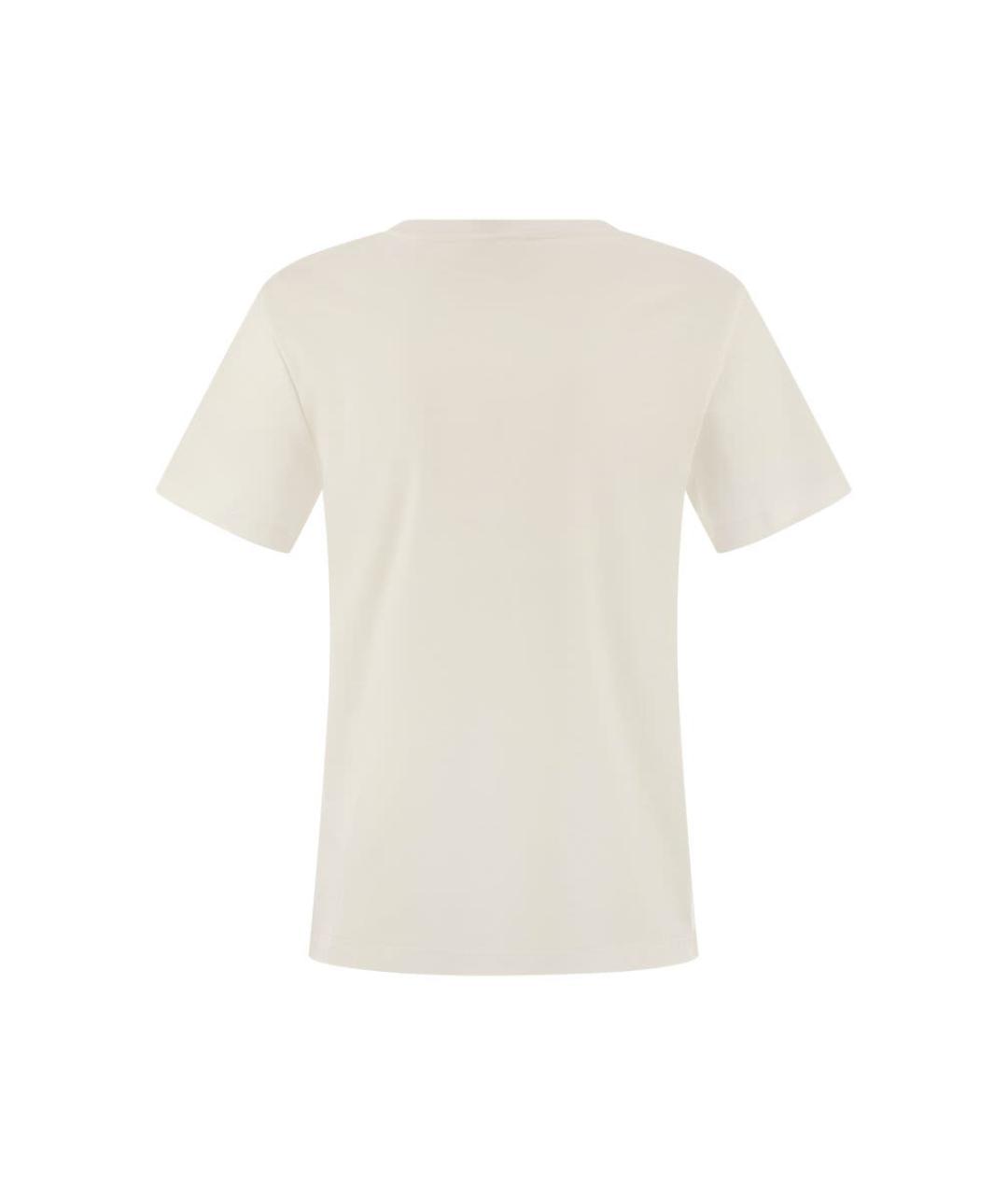 'S MAX MARA Бежевая хлопковая футболка, фото 2