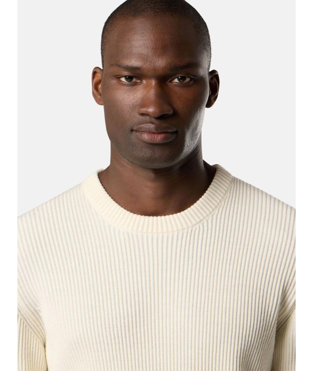 STONE ISLAND Белый шерстяной джемпер / свитер, фото 4