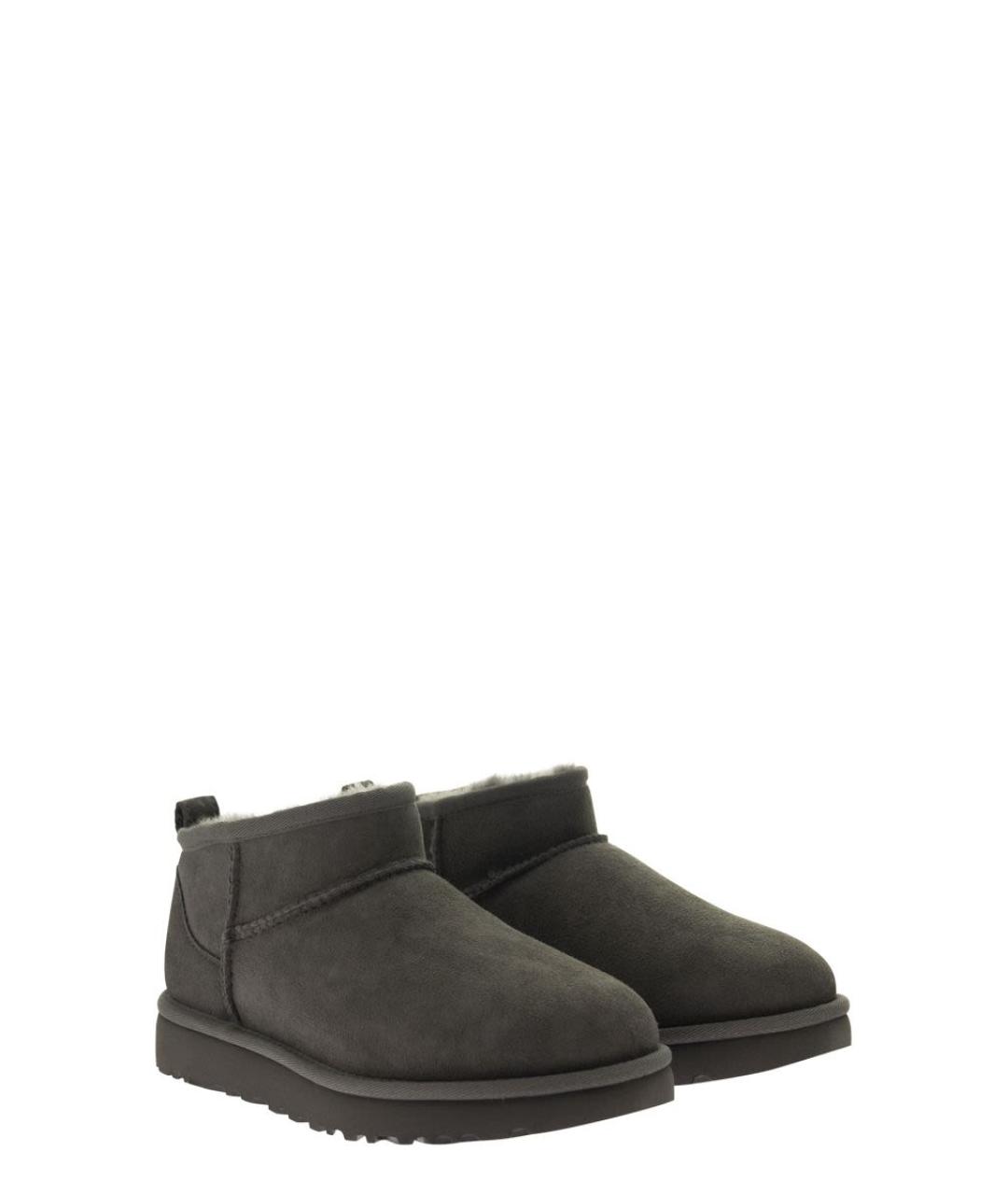 UGG AUSTRALIA Серые кожаные ботинки, фото 4