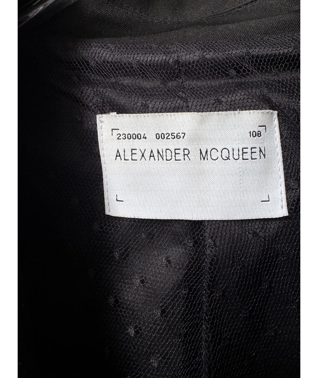 ALEXANDER MCQUEEN Черный жакет/пиджак, фото 4