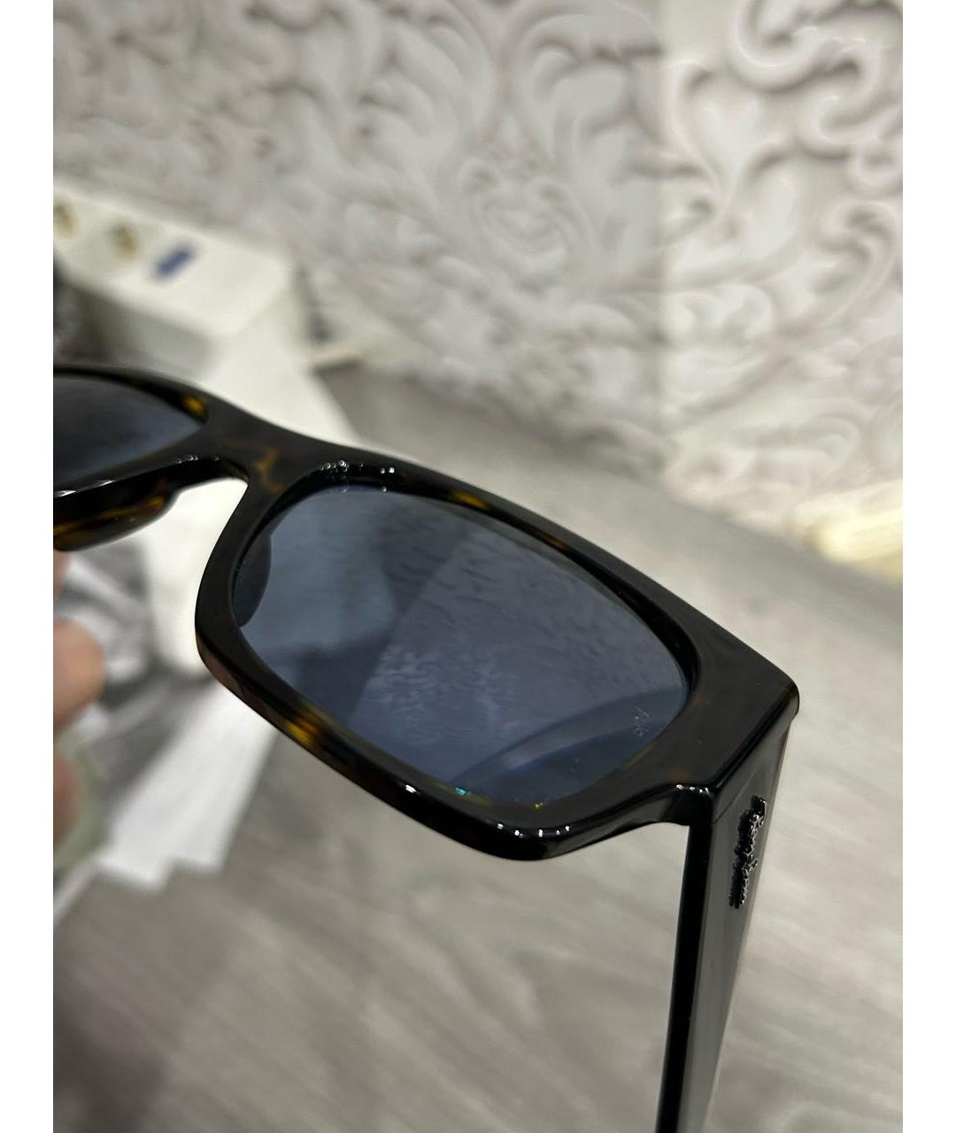 RAY BAN Коричневые пластиковые солнцезащитные очки, фото 7
