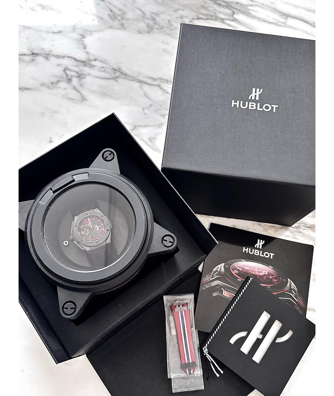 HUBLOT Черные керамические часы, фото 6