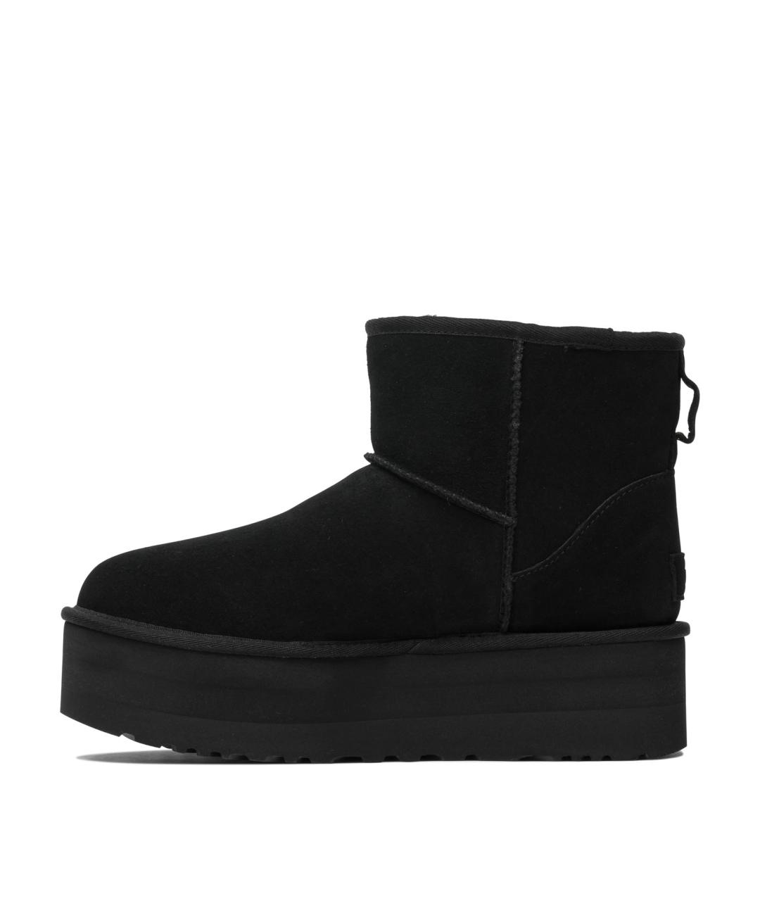 UGG AUSTRALIA Черные нубуковые ботинки, фото 3