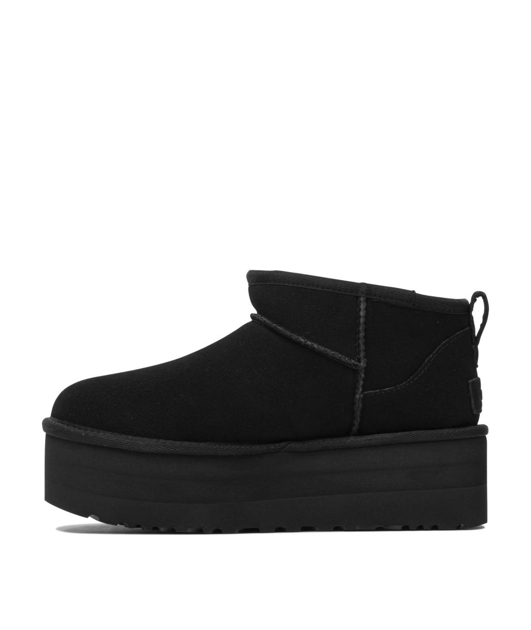 UGG AUSTRALIA Черные нубуковые ботинки, фото 3
