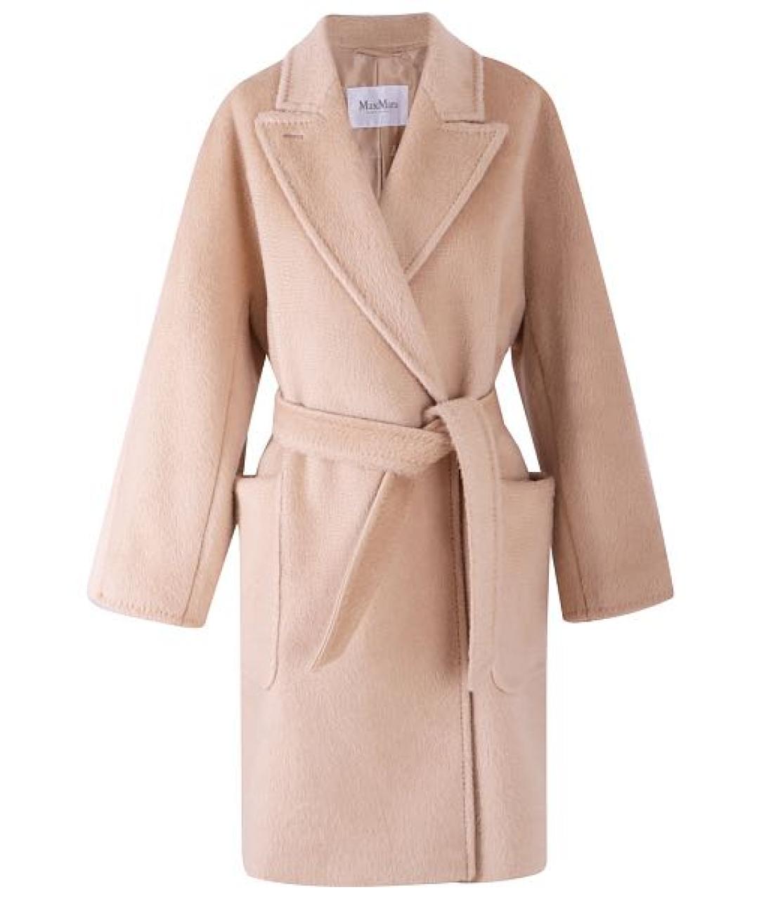 MAX MARA Бежевое шерстяное пальто, фото 1