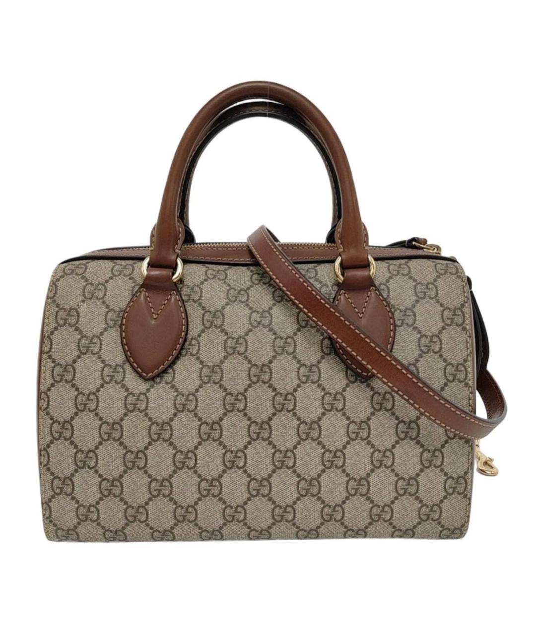 GUCCI Коричневая сумка с короткими ручками, фото 1